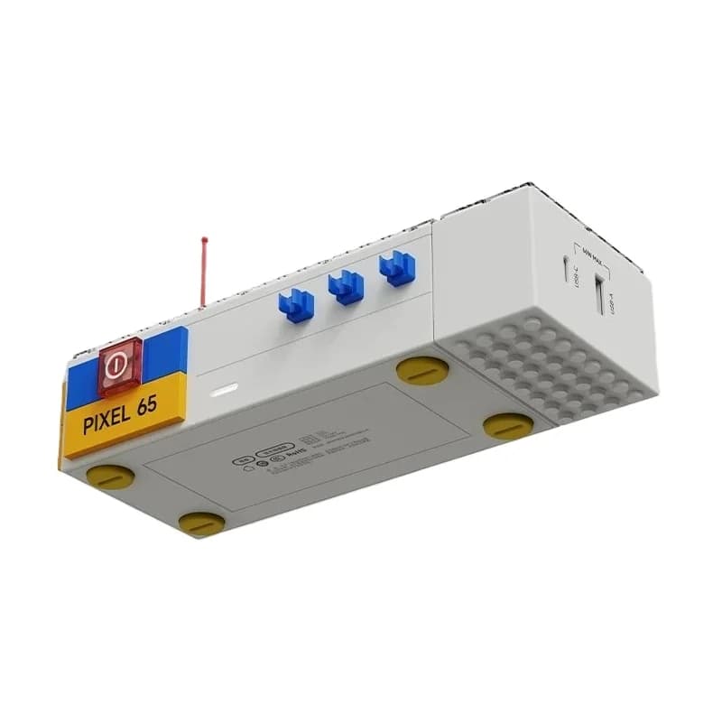 Drag board power strip high value building block socket patch patch board plug board gallium nitride 65W creative