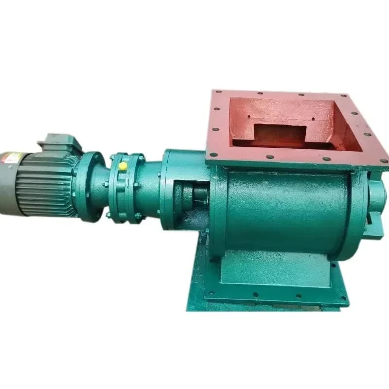 Rotary star air compressor discharge valve dust collection valve