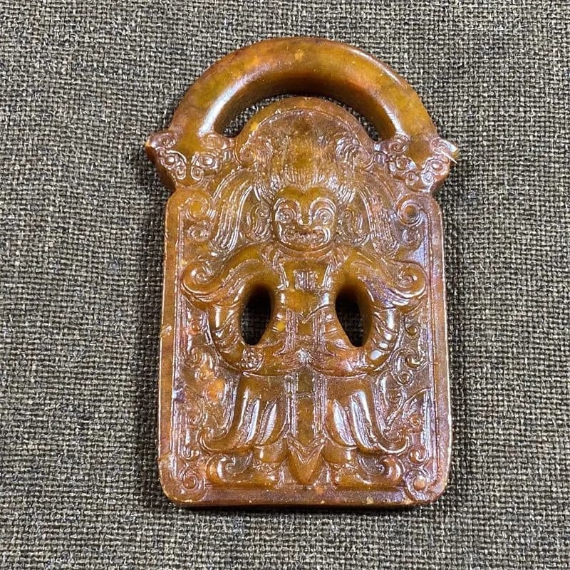Vintage Handicrafts Xiu Jade Carving Multiple Ming and Qing Jade Ornaments Handheld Pieces Hanging Pieces Display Pieces