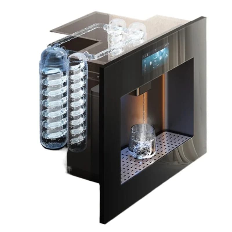 Embedded direct drinking machine, drinking machine, household heating, cooling, water purification