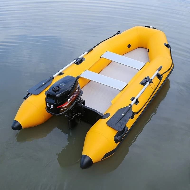Brushed flat-bottomed assault boat, kayak inflatable rubber boat