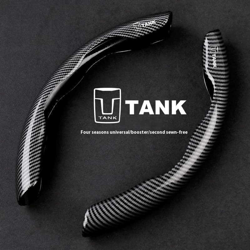 For Tank GWM WEY Tank 300 Tank 400 Tank 500 Tank 700 Tank 800  Auto Accessories Car Carbon Fiber Texture Steering Wheel Cover