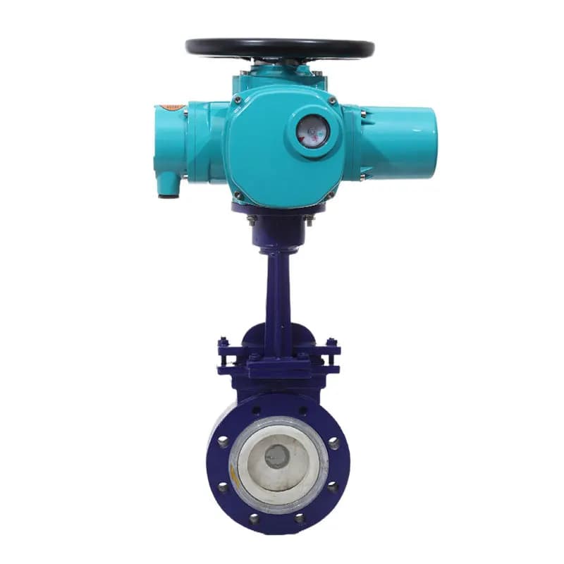 6" Actuator Electric Motor Operated 8 6 Inch Steel Carbon Ceramic Knife Gate Valve