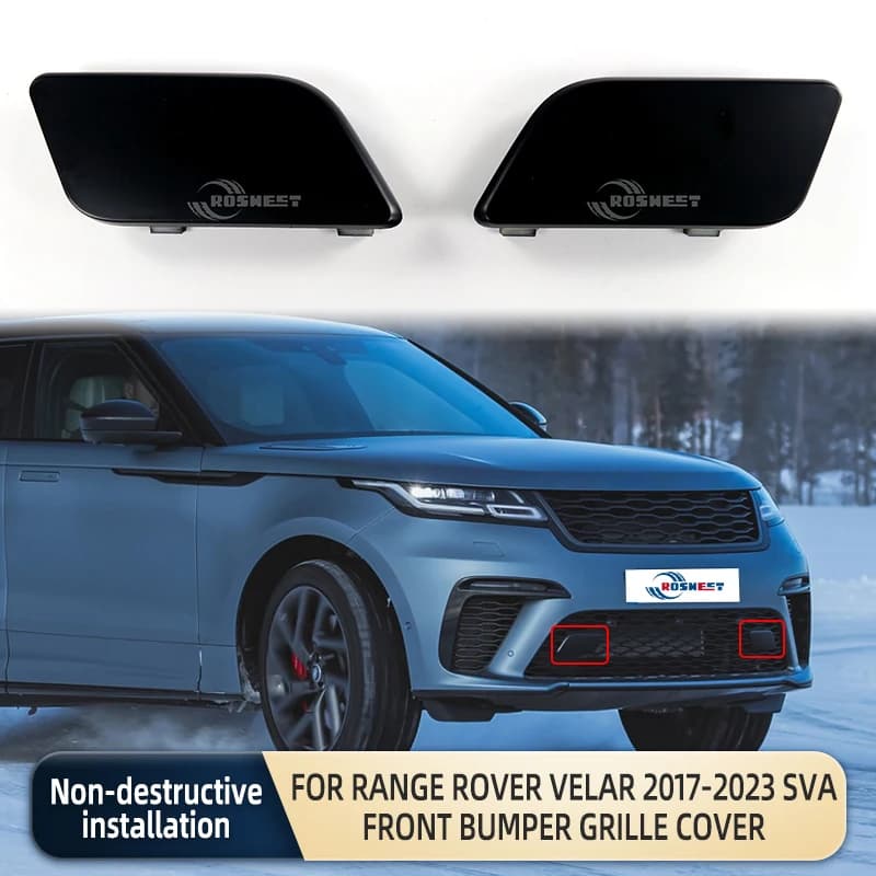 Car Front Bumper Grill Hook Cap Cover For Land Rover Range Rover Velar 2017-2023 L560 SVA Front Bumper Grille Cover