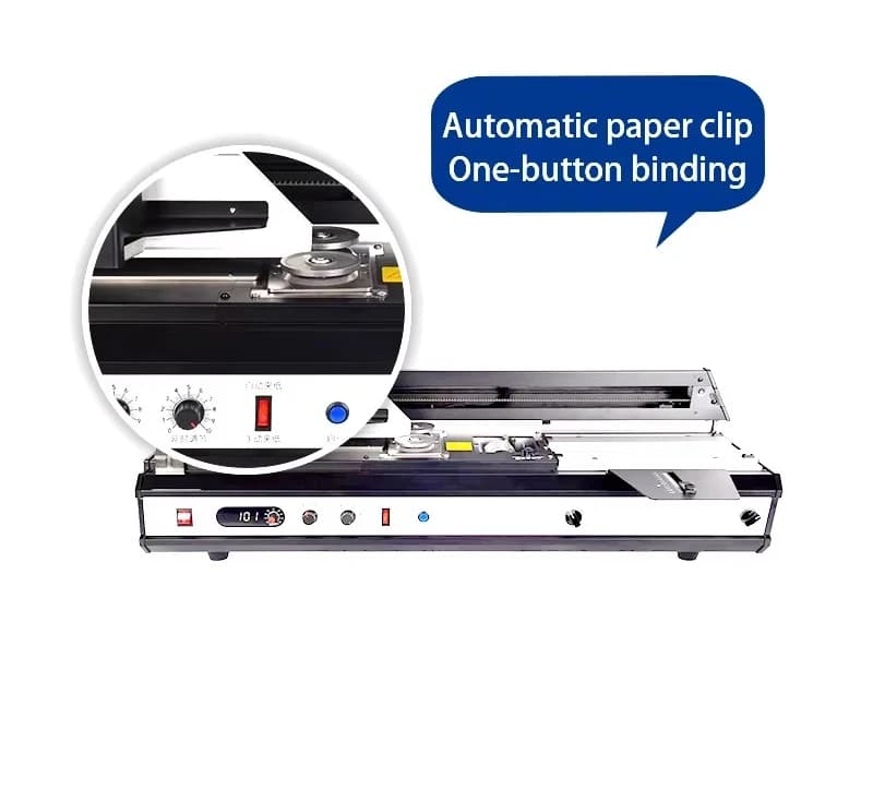 Hot Melt Glue Book Automatic Glue Binding Machine Binder Machine Condition Works Great