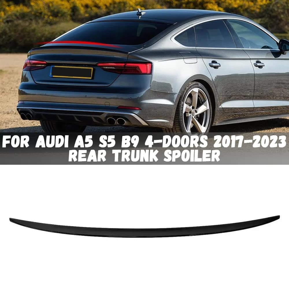Car Rear Trunk Spoiler Wing Tail Roof Spoiler For Audi A5 S5 RS5 B9 4 Door 2017 2018 2019 2020 2021 2022 2023