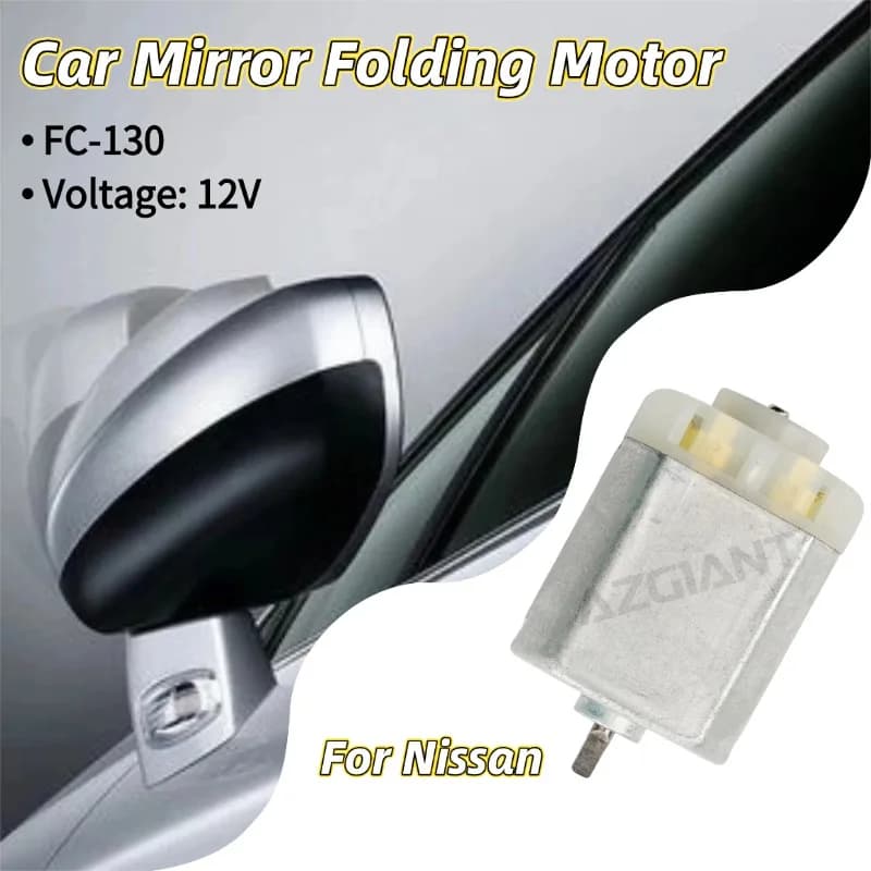 AZGIANT Side Mirror Folding Motor 12V DC Internal Rotor Auto Side Mirror Fold for 2015-2019 Nissan Tiida C13 MK3 Car Accessory