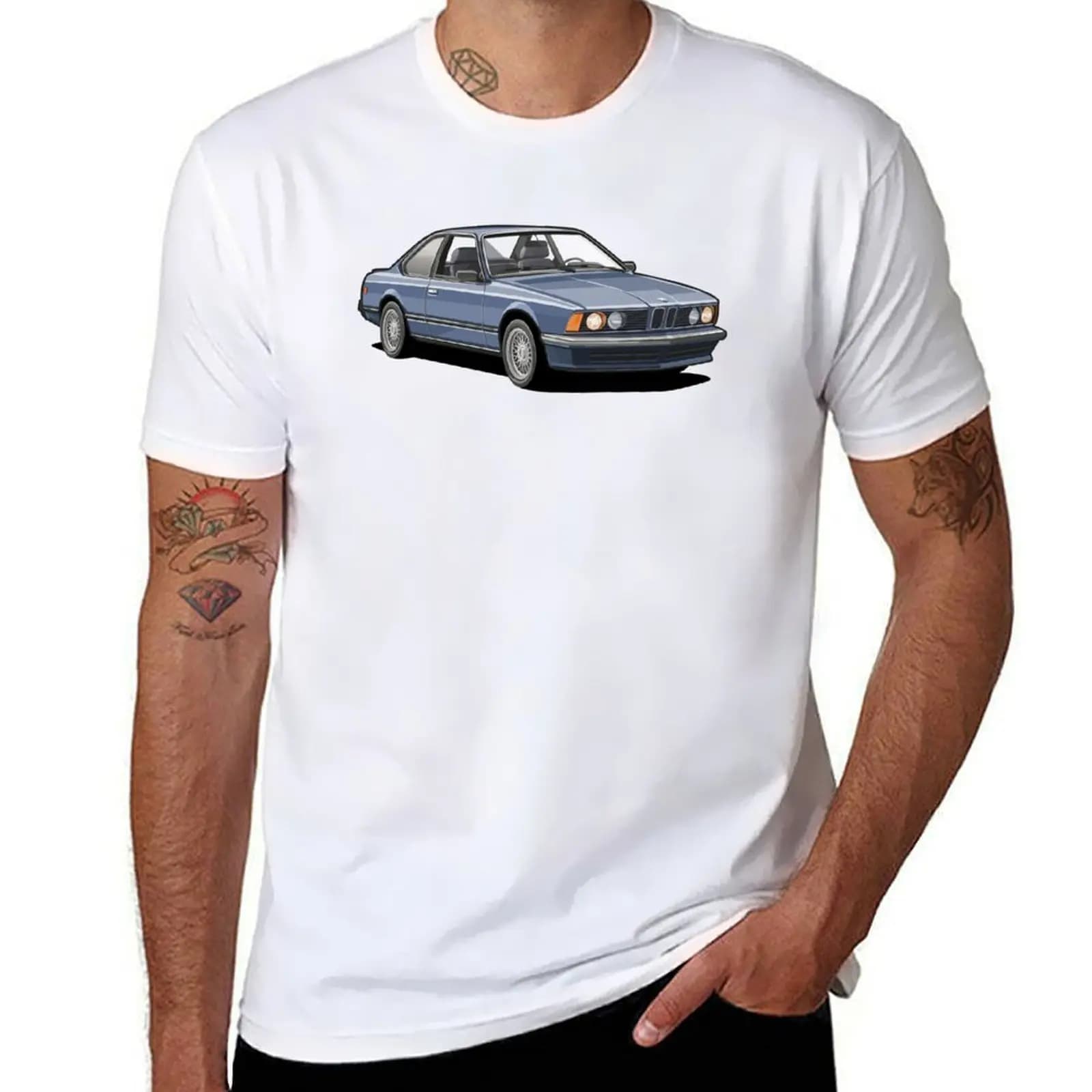 German Legend 635 CSi E24 Blue Classic T-Shirt man tshirt men t shirt cotton 100% T-Shirt