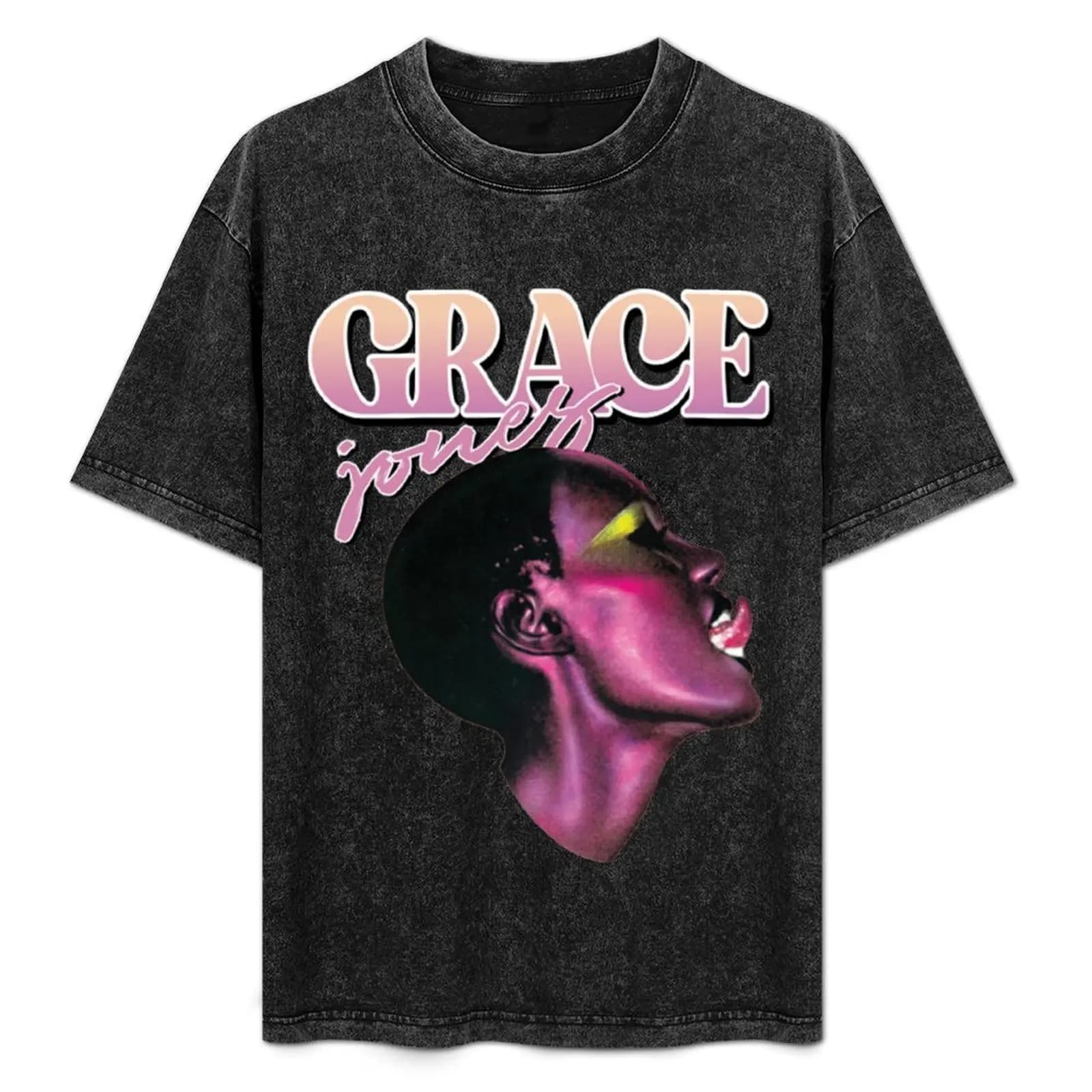 Grace Jones T-Shirt Big and Tall Gym T-Shirt