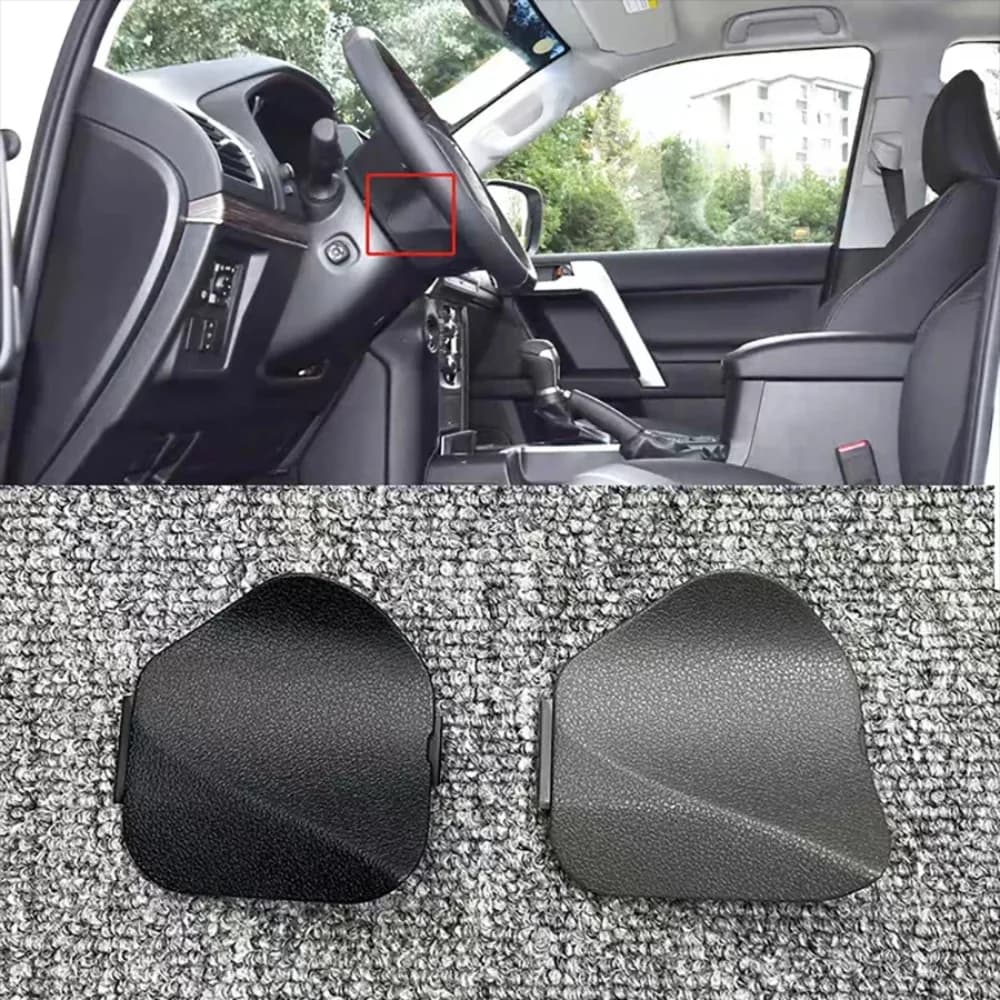 1Pc Steering Wheel Cover Lower Dust Cover Trim Left/Right Side For Toyota Prado LC150 2018-2022 45187-30100-E0/45186-30180-E0