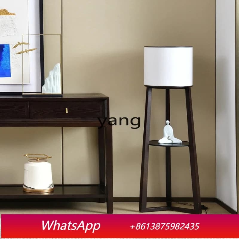 LH  new Chinese flower stand solid wood living room sofa TV cabinet next to bedroom rack integrated