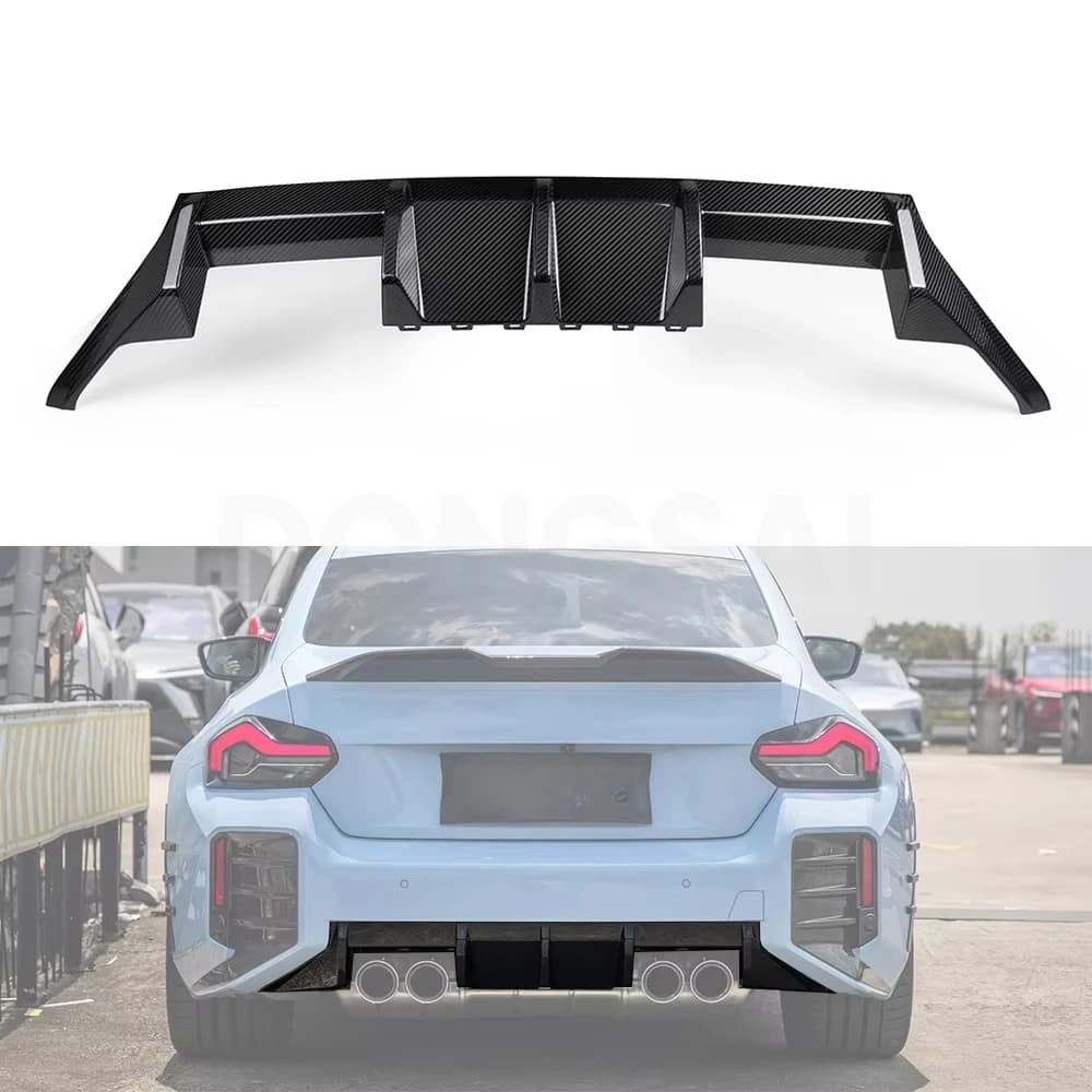 New High Quality OEM Style Prepreg Carbon Fiber Bumper Rear Diffuser for M2 G87 2023+