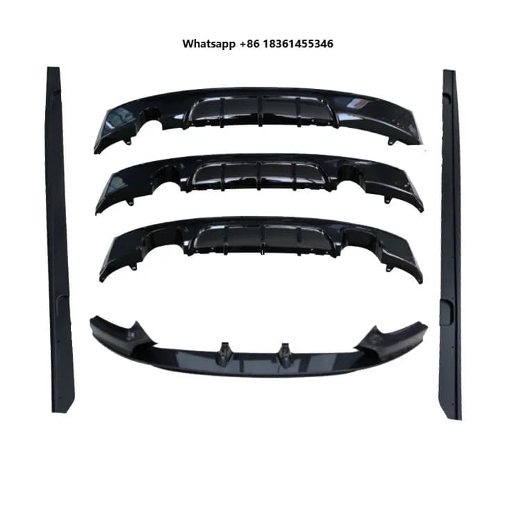 For 2 Series F22 Plug+Play Bolt-On New High Quality MP Style Black Warrior Bumper Front Lip Tail Lip Side Skirt Body Kit