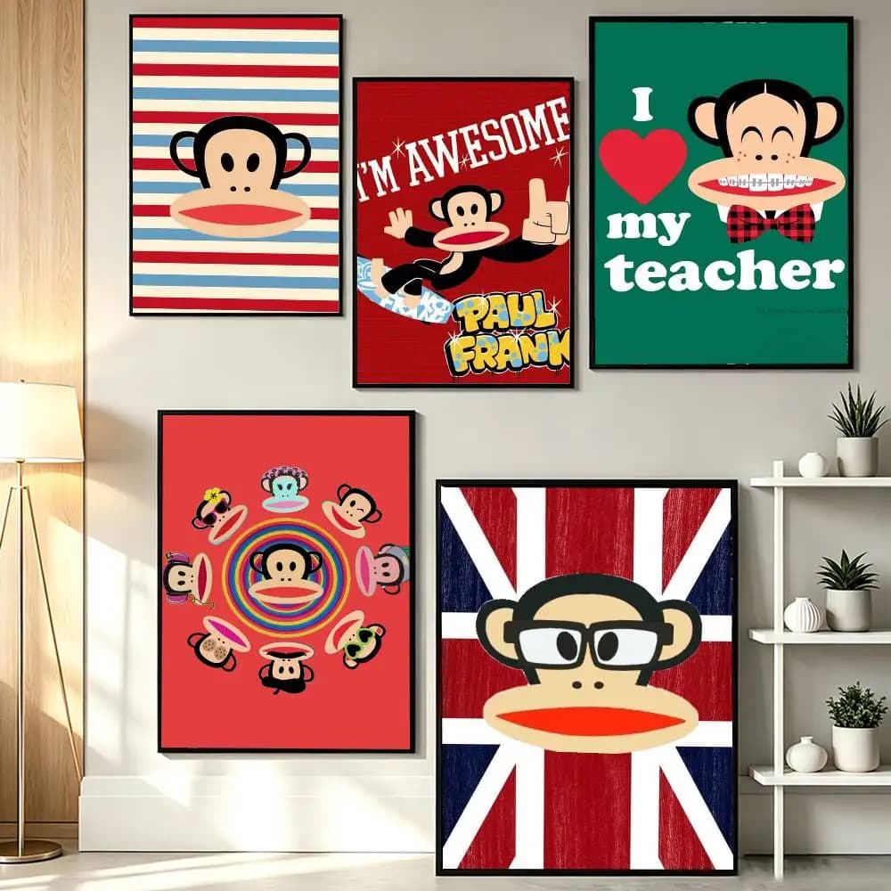 Cartoon P-Pauls-F-Frank Poster HD Self Adhesive Waterproof Wall Art Ideal for Home Office Dorm Gift