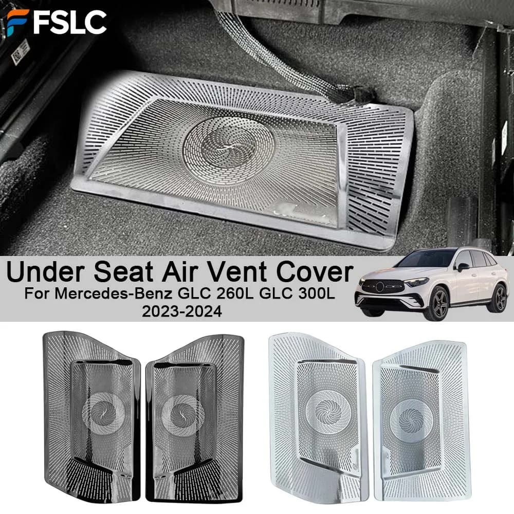 Car Decoration Under Seat Air Vent Cover For Mercedes-Benz GLC 260L GLC 300L 2023-2024 Cars Accessories Upgrade