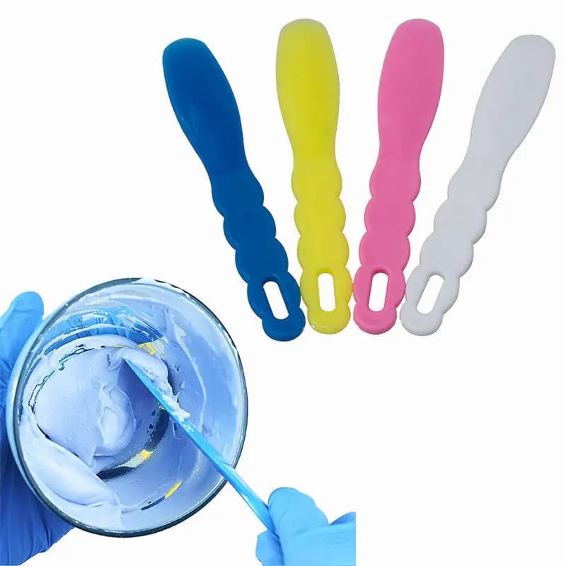 20pcs Lab Mixing Plaster ImpressionStirring Knife Hard Plaster Mixing Knife Plastic Mixing Tool S