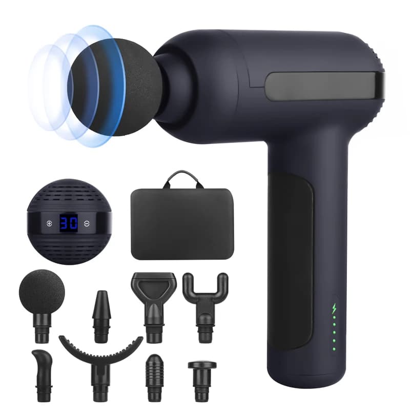 Deep Tissue Vibration Sport Fascia Percussion Body Muscle Massage Gun Massager 30 Speed with Lcd Screen