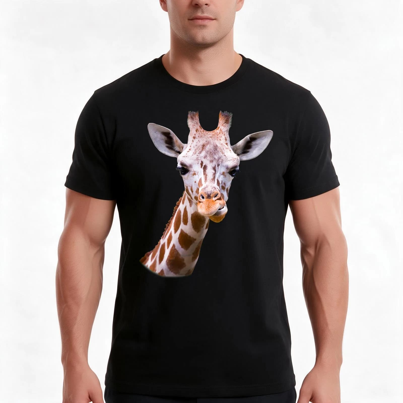 Giraffe lovers Cute Giraffe Gift I love Giraffes African Safari Animal T-Shirt, Summer Casual Cotton Tee, Vintage Graphic Print