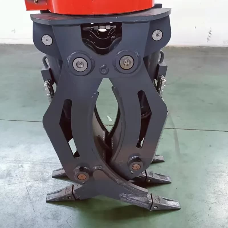 360° Rotary Hydraulic Grapple Attachment for Excavator for Wood Stone Rock Scrap Demolition