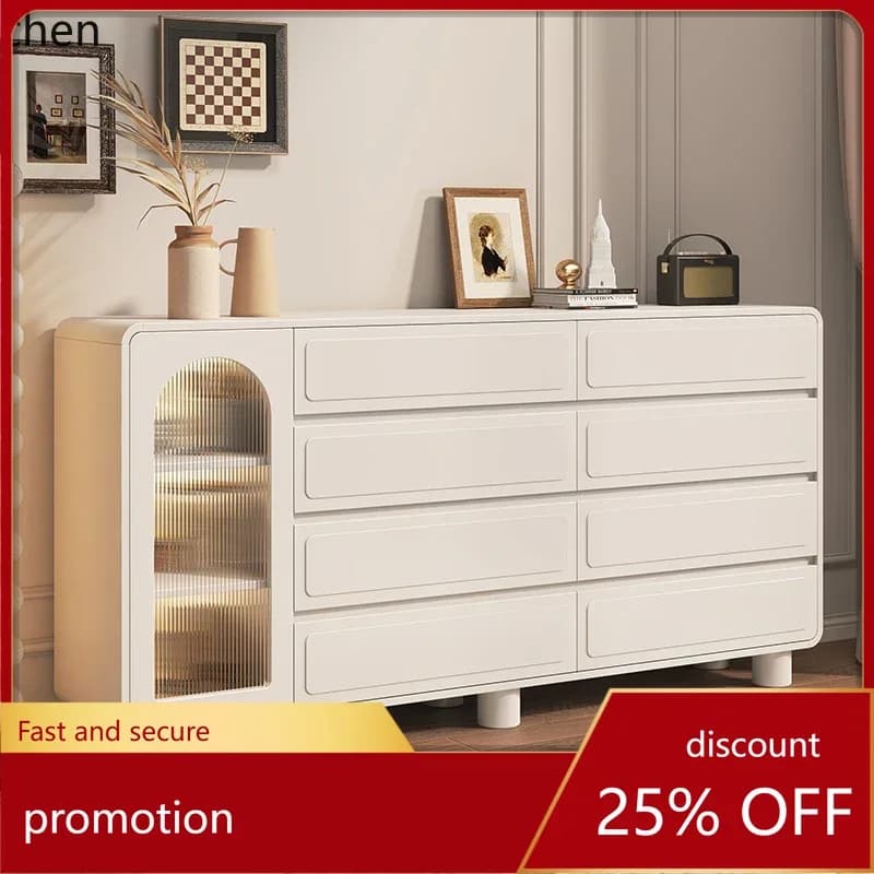 HXL  Bedroom Cabinet Door Solid Wood Bucket Cabinet Storage Bedside Living Room Wall Storage Cabinet Locker