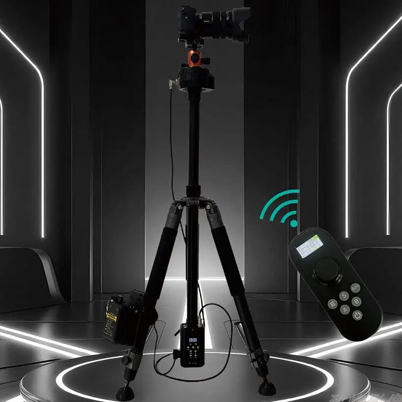 RTP500 Electric Remote Tripod 360° Pan Rotation Single Dual Axis Gimbal For Mapping Live Stream Photography