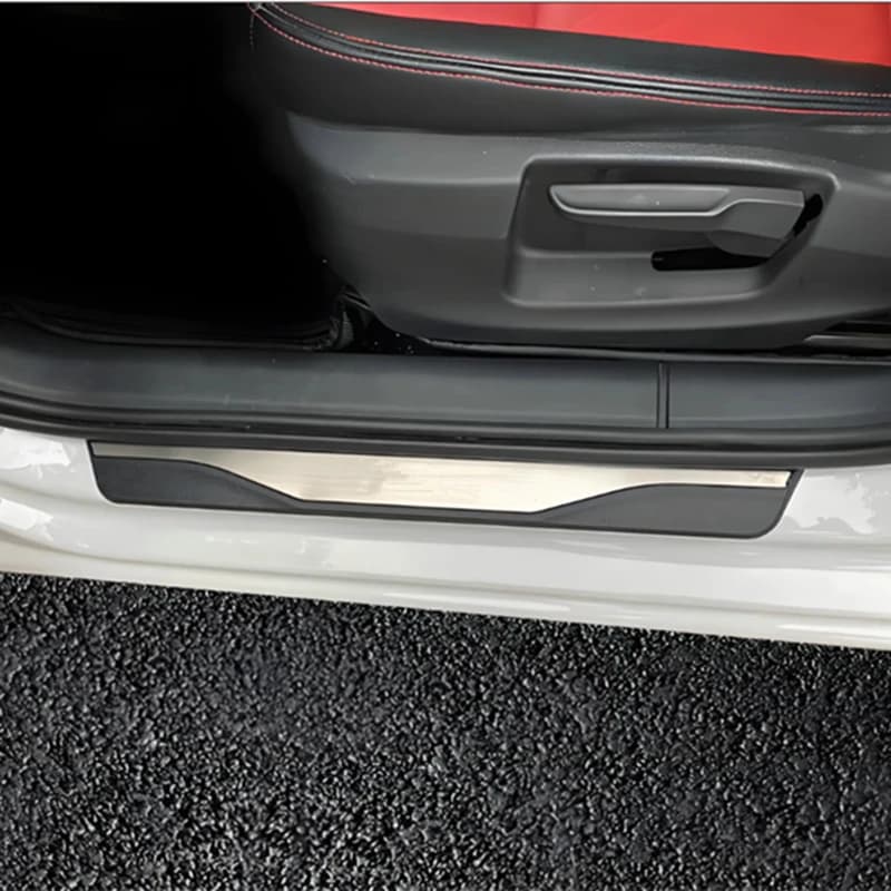 For VW ID.4 ID4 ID.3 ID3 2019-2021 2022 2023 2024 2025 Door Sill Cover Scuff Plate Protector Kick Pedal Trim Sticker Car Styling
