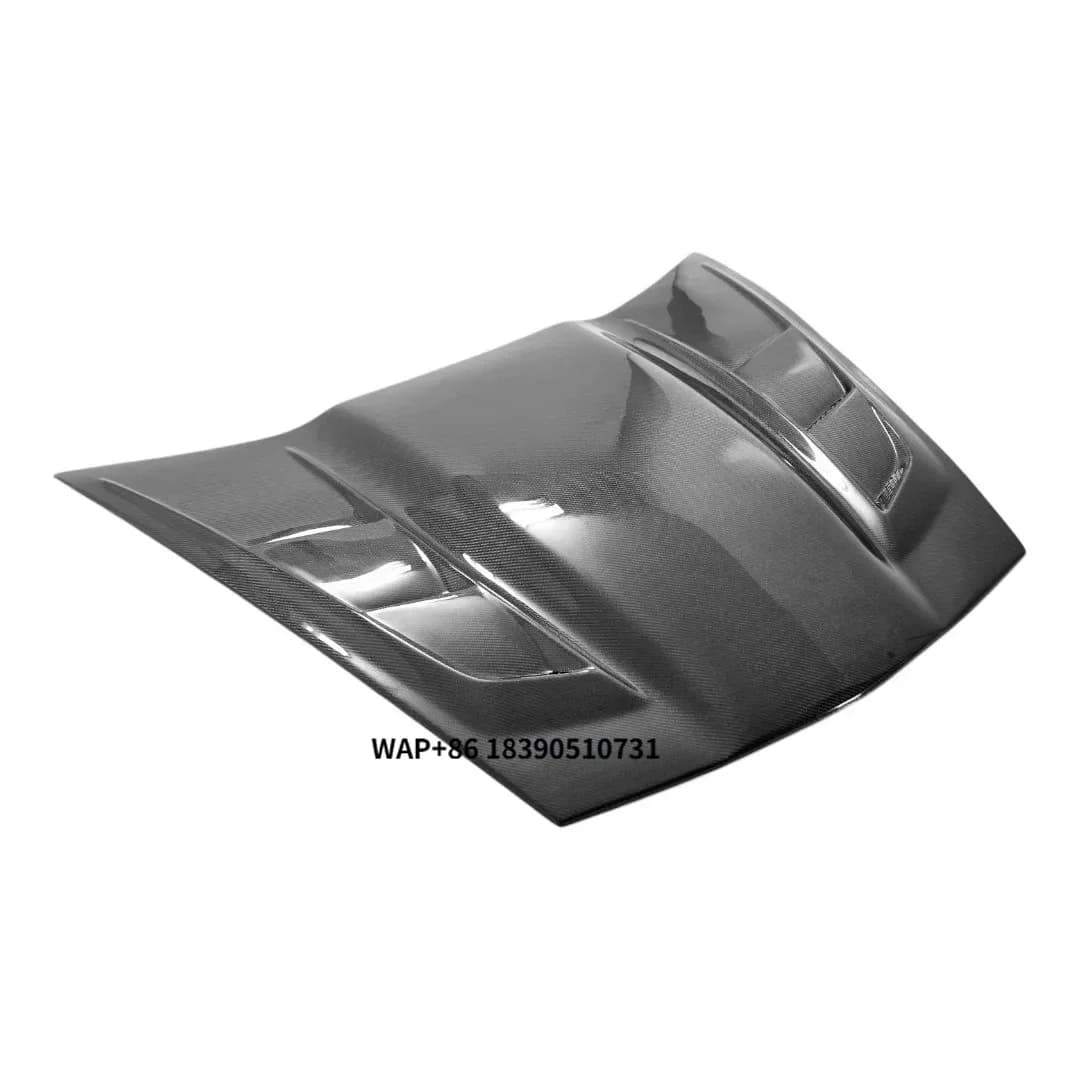 New C6 Clear Forged Carbon Fiber Bonnet Hood Cover for Corvette C6