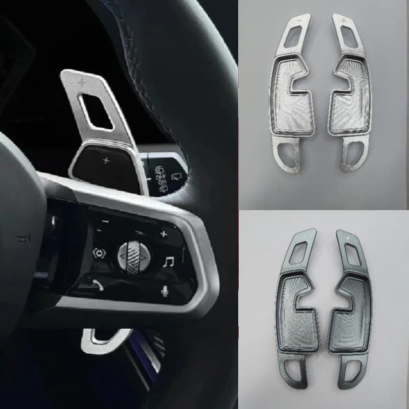 For BMW X3 G45 X1 U11 F70  1 5 Series G60 2023 2024 2025 2026 Steering Wheel Shift Paddle DSG Extension Shifter Gear Sticker
