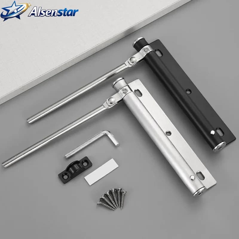 Lightweight door closer, screen door closing spring device, silent stainless steel automatic anti-corrosion and rust prevention