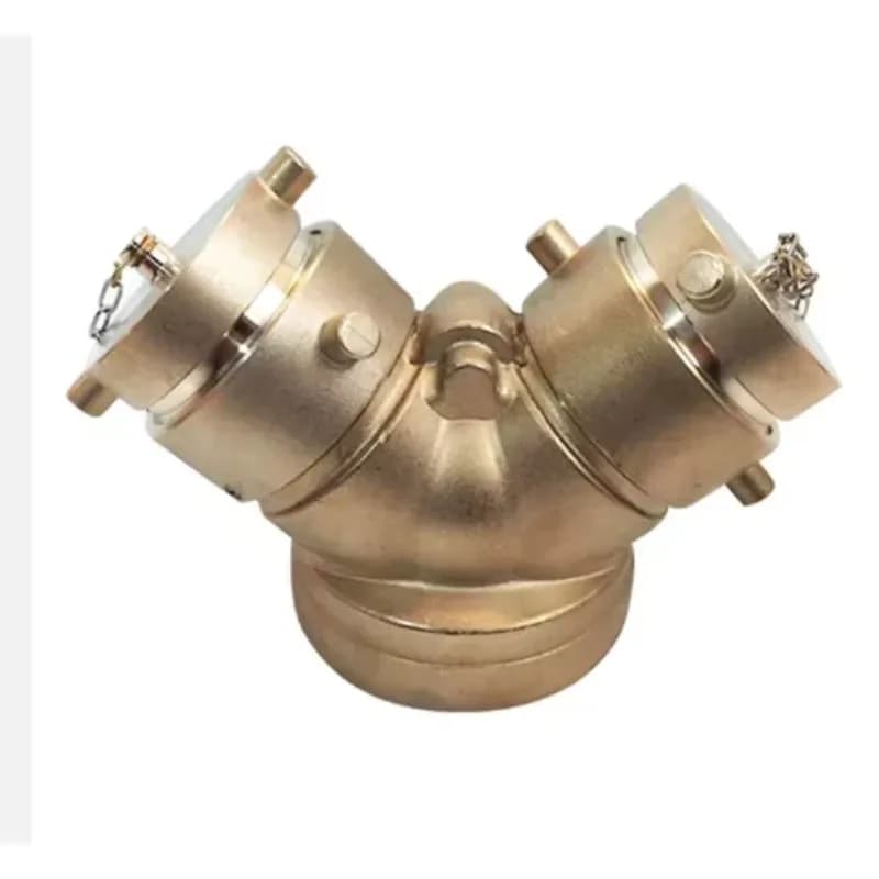 One-piece connection set with brass plug and round plate fire protection equipment and protective accessories