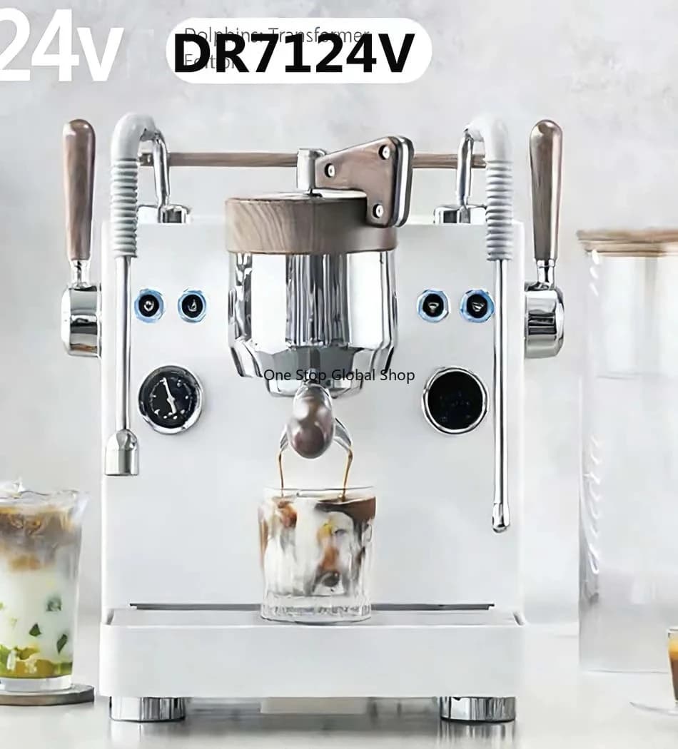 7124V Haiyan Espresso Coffee Machine, Fully & Semi-Automatic, For Home & Small Commercial Use, Stepless Variable Pr