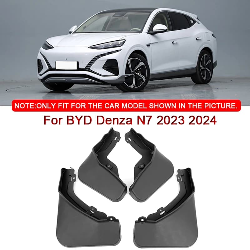 For BYD Denza N7 2023 2024 2025 Car Styling ABS Car Mud Flaps Splash Guard Mudguards MudFlaps Front Rear Fender Auto Accessories