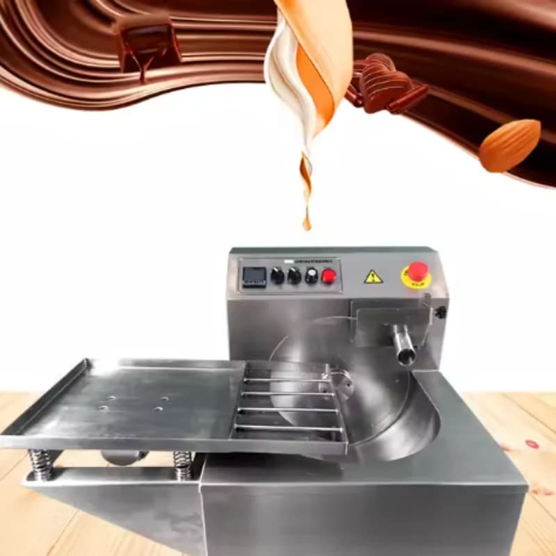 Bestseller Stainless Steel Continuous 1.8KW Tempering Machine Chocolate Easy to Operate 500*500*830mm