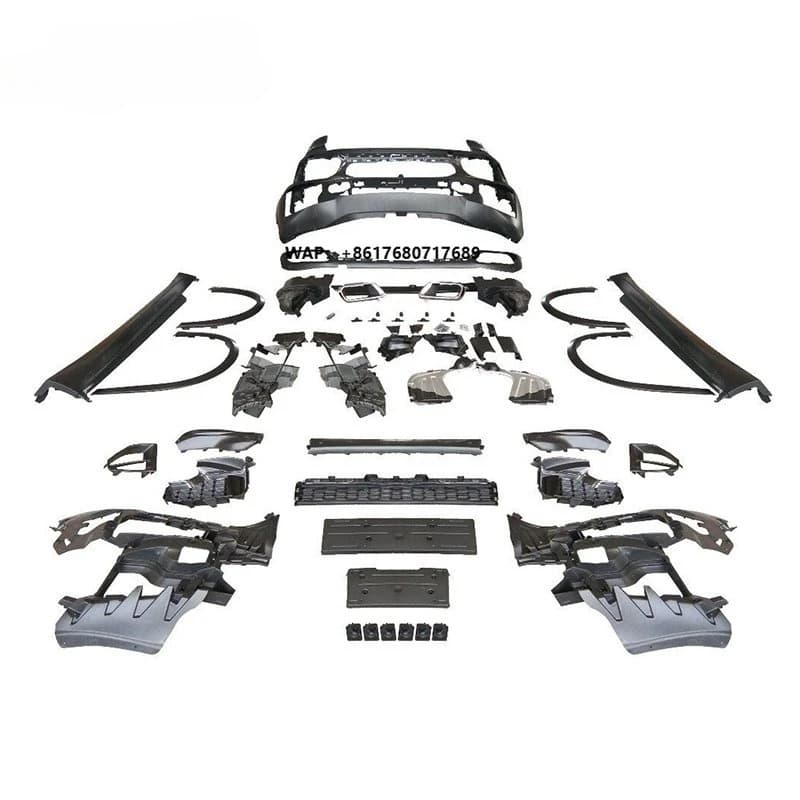 2020 X5 G05 M-TECH Body Kit for G05 to MT Style with Front Bumper Rear Bumper Side Skirt and Over Fenders X5 Body Kit