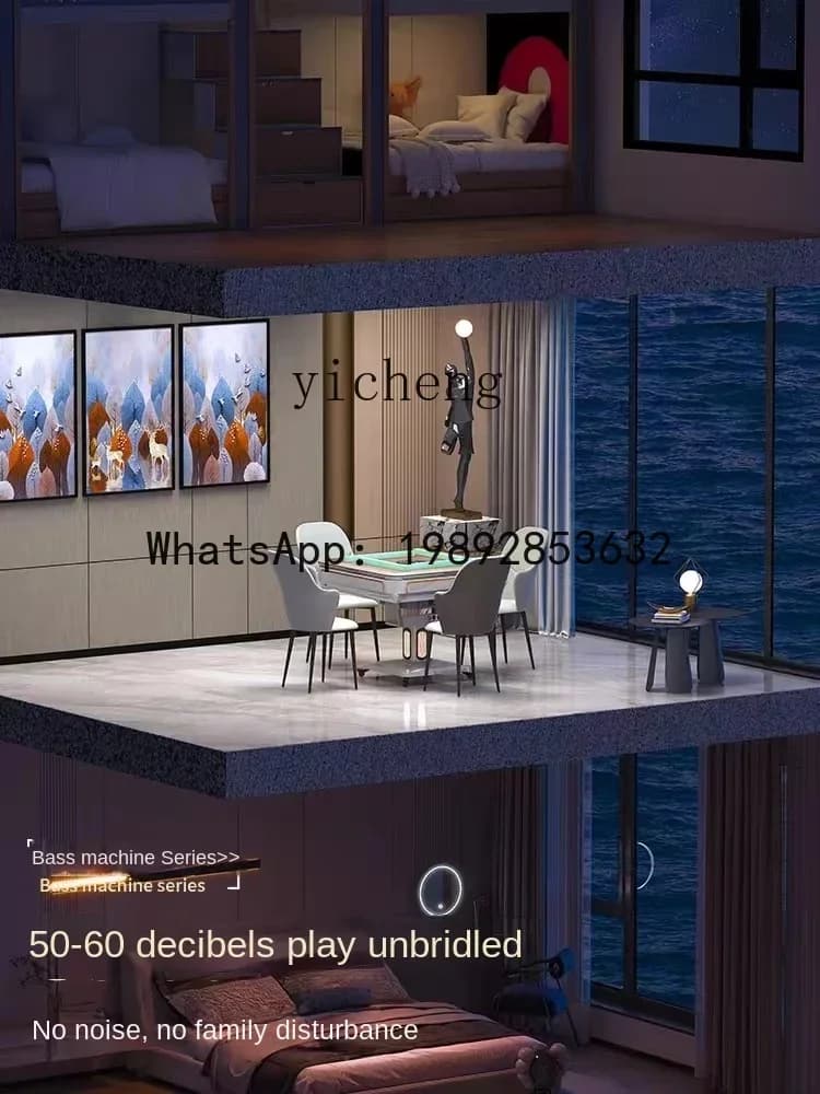 Automatic Mahjong Machine Household Mute Folding Electric Mahjong Table Dining Table