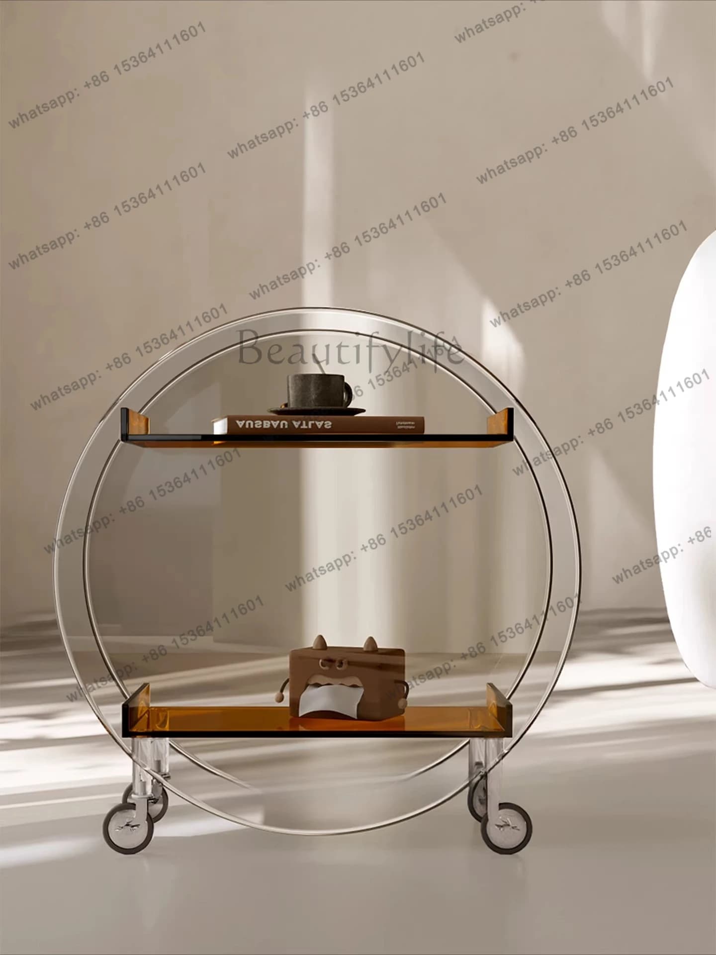 Living room sofa side cabinet removable coffee table locker storage rack side table modern simplicity