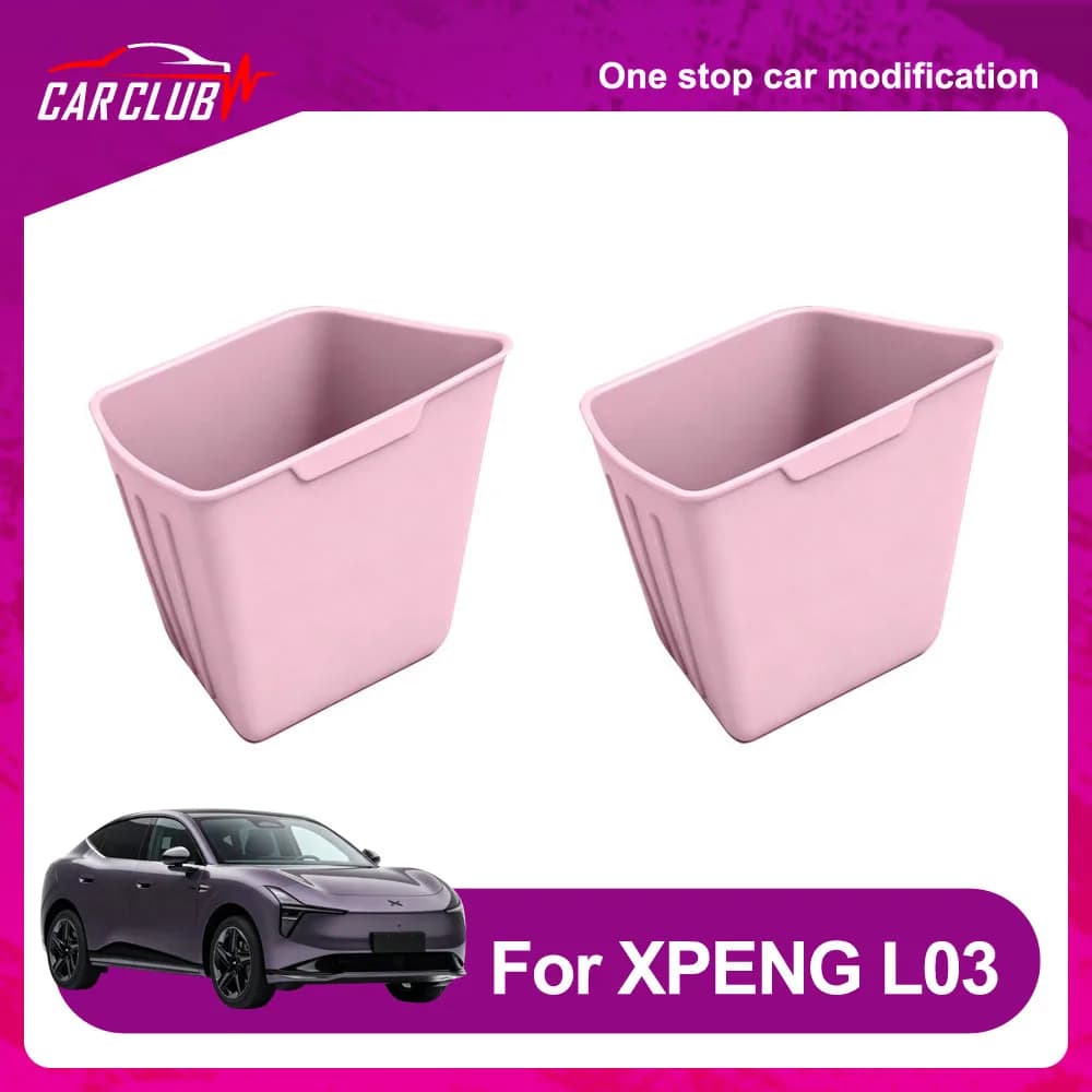 Special Door Umbrella Storage Bucket For XPENG MONA L03 2026 Automotive Modification Parts Original Color Silicone Trash Can
