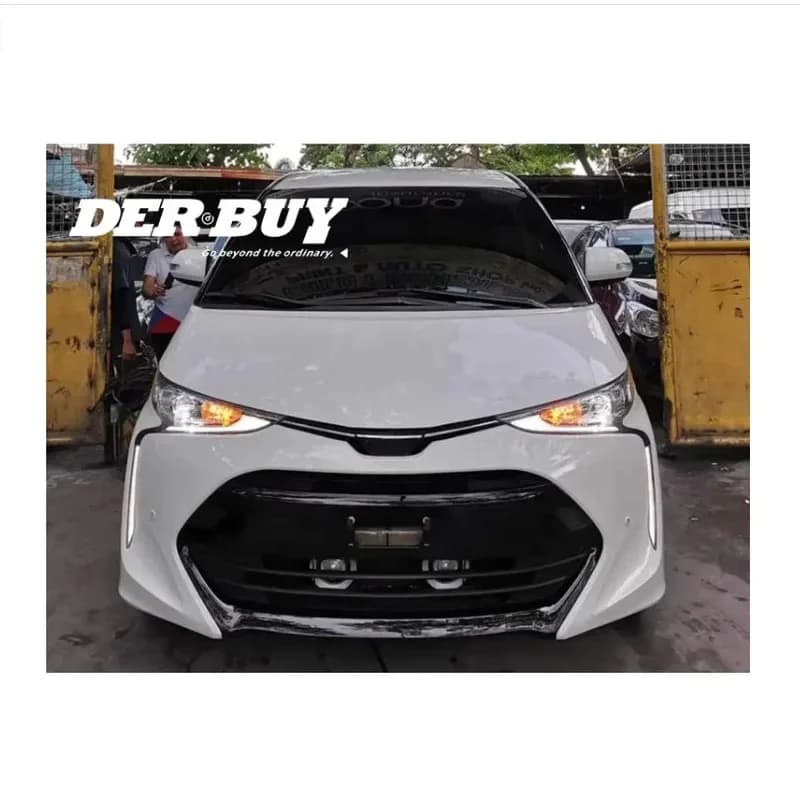 Car Accessories Body Kit For Nissan Estima 2006-2013 With Headlamps Front Lip Rear Side Skirts S Material Auto Body Systems