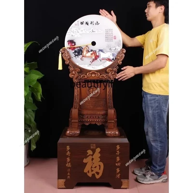 N  Large Jade Safety Knot Floor Ornaments Housewarming Living Room Decoration Hall TV Cabinet Entrance Opening Gift