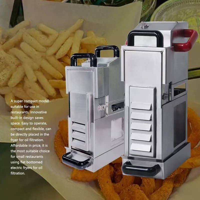 New Deep Fryer Oil Filtration Machine Cooking Edible Oil Purifier