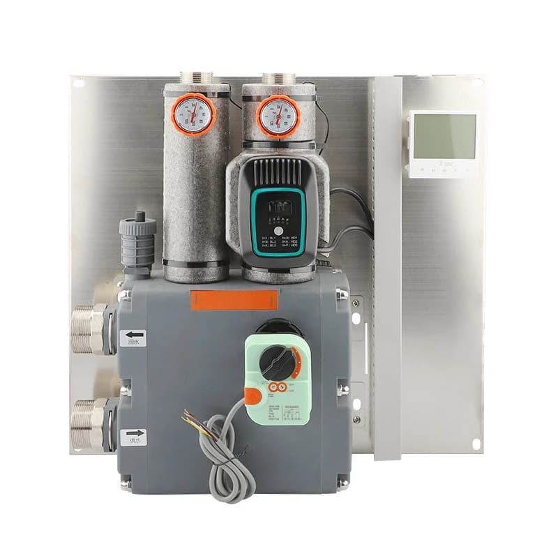 Air conditioning floor heating system heating and cooling temperature regulation hydraulic transmission pump station module