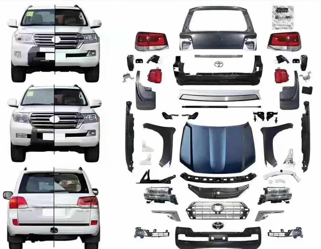 BR  Automotive Facelift Body Kit for Land Cruiser LC200 2008-2015 Upgrade to 2016-2020 Look Like Bodykit