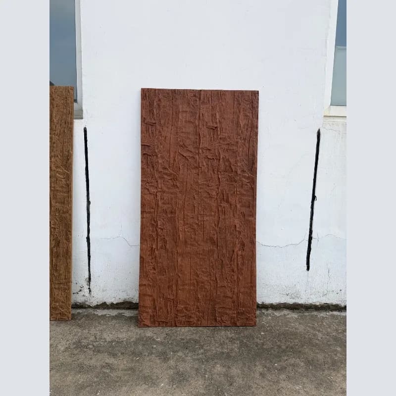 PU Wood Board European Classical Weathered Wood Background Wall Decorative Board for Household Interior Exterior Use 600x1200