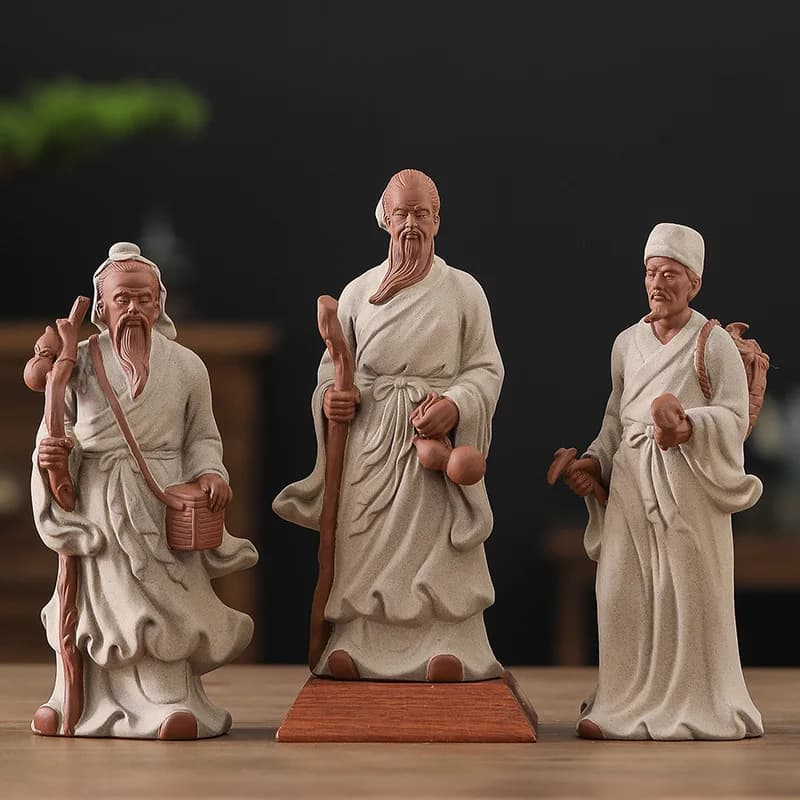 CZ ceramic historical figure ornament ancient famous doctor Li Shizhen Medicine King Buddha home living room desktop decoration