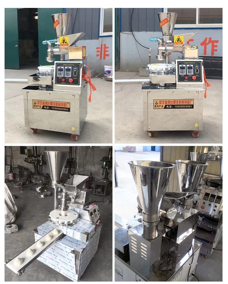 Small Table Top Automatic Baozi Making Machine Full Automatic Chinese Steamed Bun Pork Momo Pastry Maker