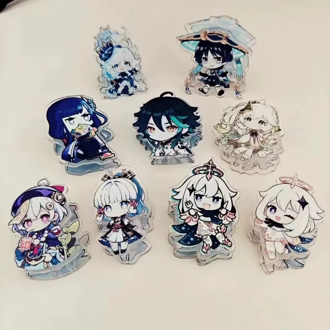 Custom Acrylic PP Clip Personalized Anime Cartoon Photo Printed Clear Paper Clamp Custom Logo Stationery Fans Souvenir Gift