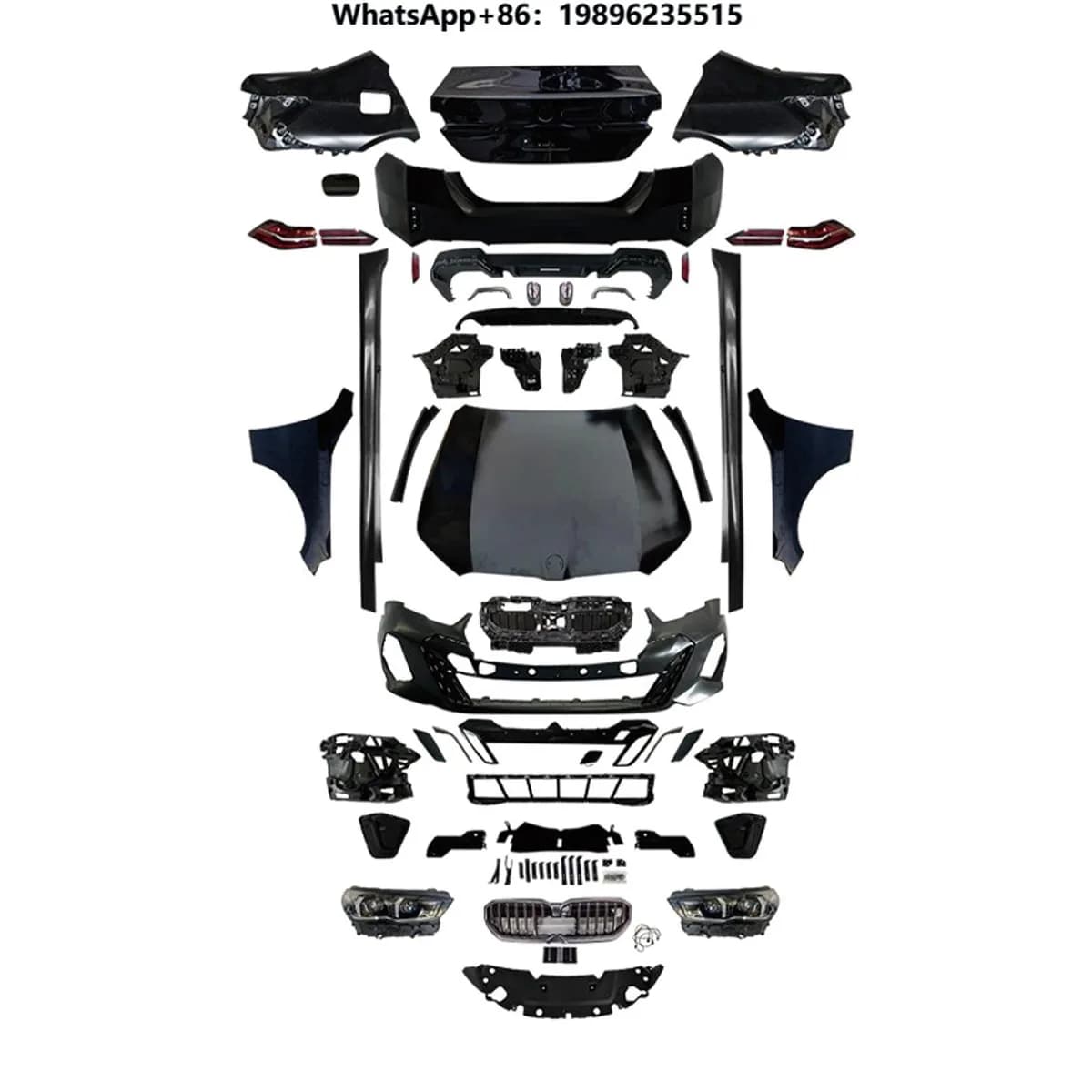 TYPY 2024 for 5 Series F10 F18 Car Body Kit Style Upgrade 2024 G60/G68 Electric Version Style Front Rear Bumper