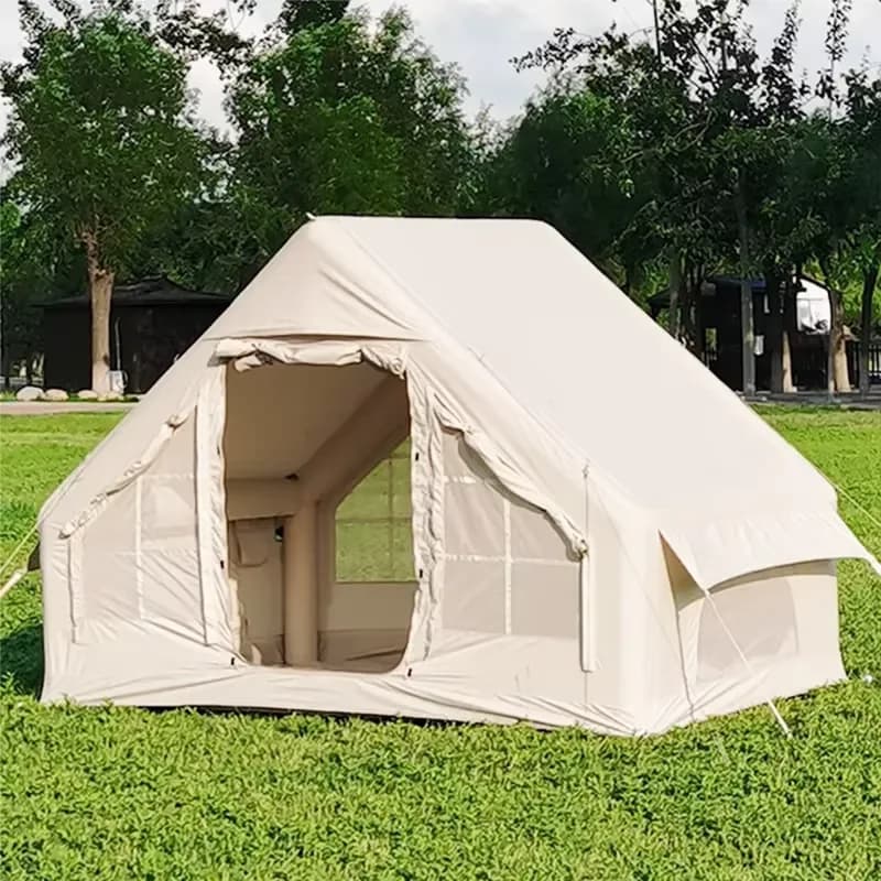 Large 6 Person Inflatable Beach Tent Portable Waterproof Sun Shelter Quick Setup Folding Camping Canopy UV Protection Outdoor