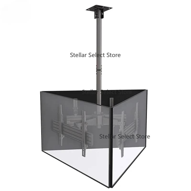 Center Mounted Triple Ceiling LED TV Wall Mount For 32 To 65 Inches TVs
