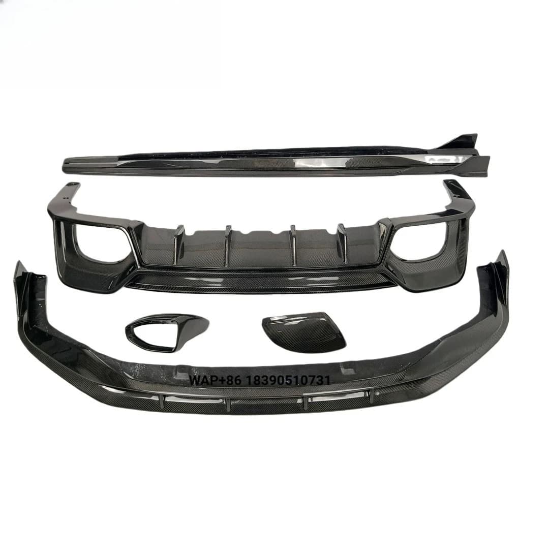 RS6 RS7 Carbon Fiber Front Lip Rear Diffuser Side Skirt for RS6 RS7 Body Kit 2019-2023